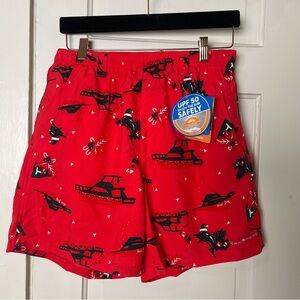 Colombia Men’s Backcast Water Short Set Athletic Swim Sport NWT Navy Red Pockets